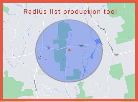 Radius Mail List Producer